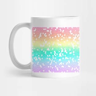 Pastel Pride Flag Mosic Graphic Design Style 2 Mug